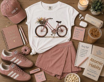 The Journey Shapes the Soul Shirt | Vintage Bicycle Graphic Tee | Inspirational Travel Shirt | Cycling Gift | Adventure Lover Tee