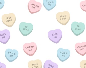 Sweetheart Candy-Heart Valentine's Day Card