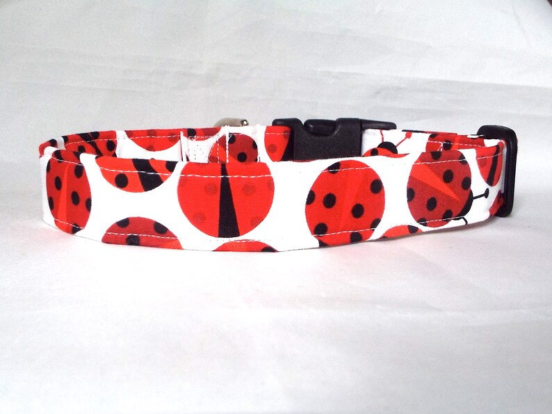 Ladybug Fabric Collar for Your Pup Etsy