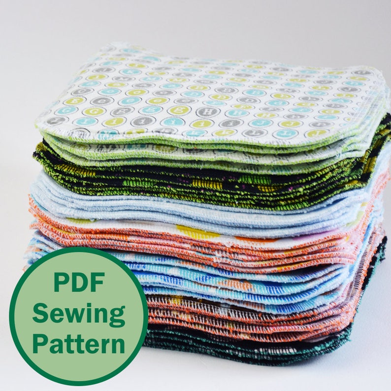 Reusable Cloth Wipes PDF Sewing Pattern Instant Download Etsy