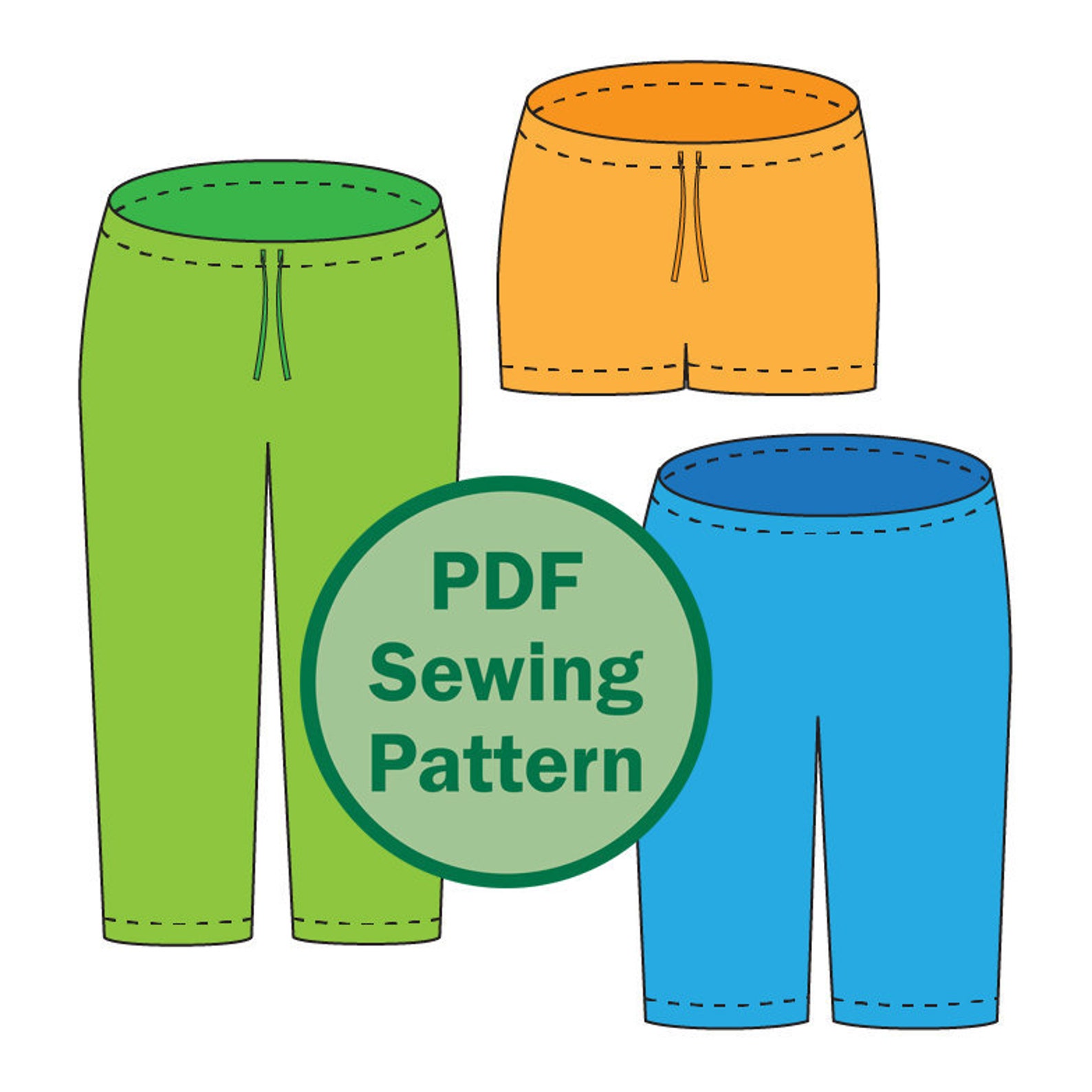 Evening Primrose PAJAMA PANTS for Women PDF Sewing Pattern Etsy