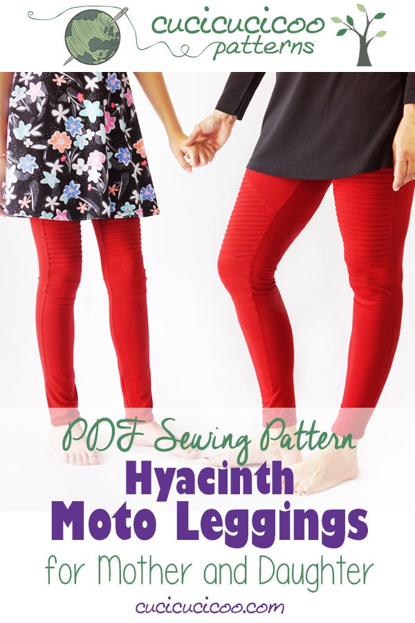 Hyacinth Moto Leggings Pattern for Women - Cucicucicoo