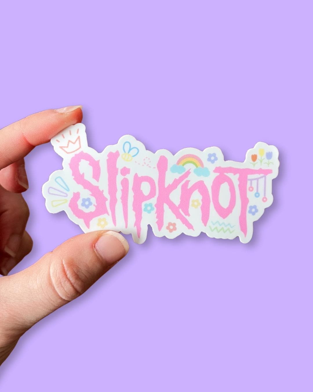 Slipknot Sticker | Custom Band Logo, Cute Music Stickers
