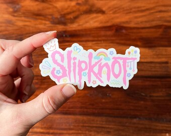 Slipknot Sticker | Custom Band Logo, Cute Music Stickers