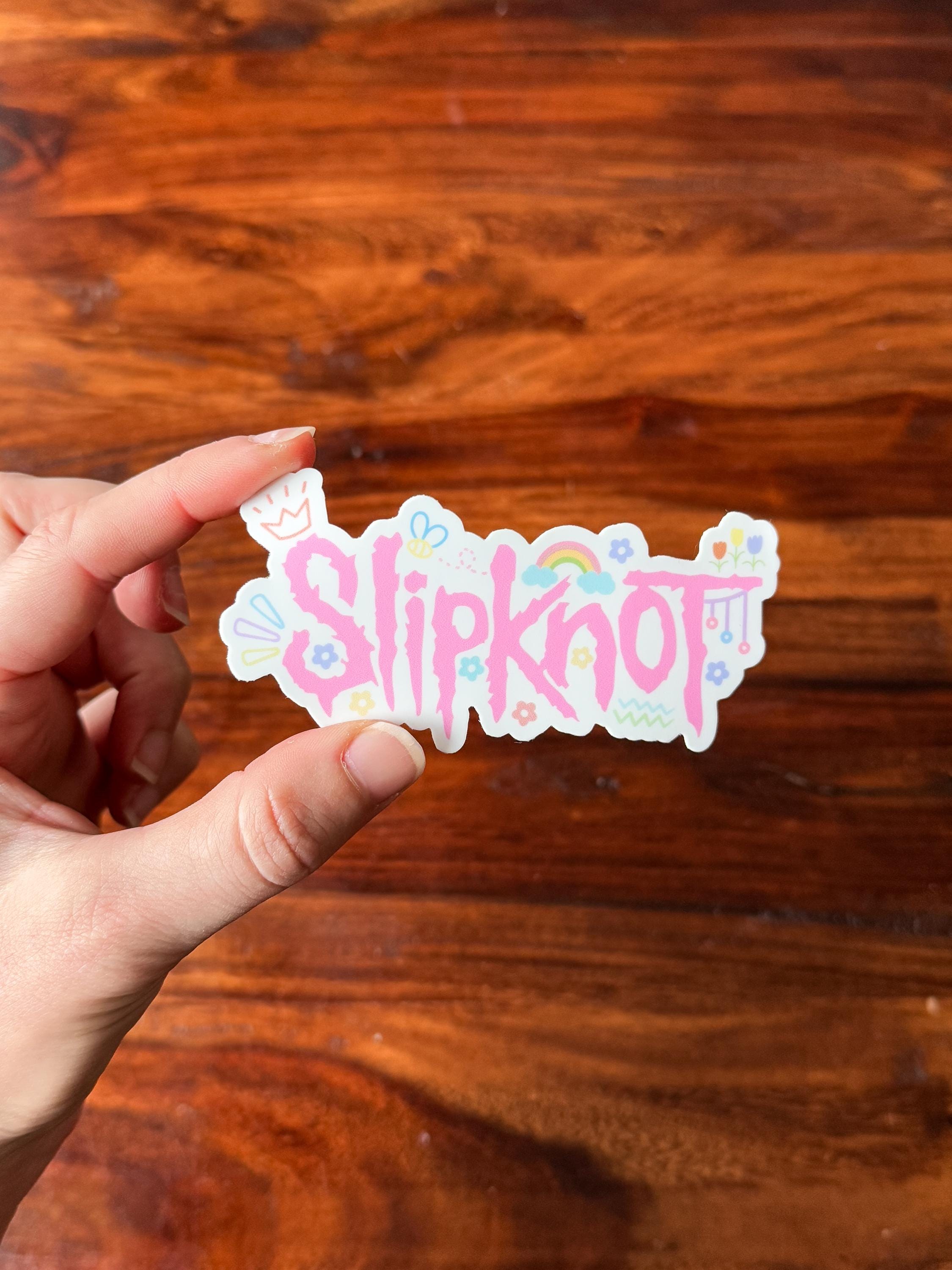 Slipknot Sticker | Custom Band Logo, Cute Music Stickers