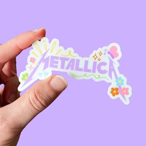 Metallica Sticker | Custom Band Logo, Music Stickers, Waterproof Vinyl Decal, Durable, Scratch-Proof, Weatherproof, Music Gifts