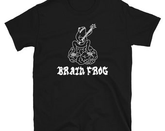 Brain Frog T-Shirt. Frog shirt. Brain fog tee. Banjo frog tshirt. ADHD mental health apparel. Adult humor gifts.