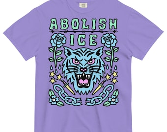 ICE Tshirt abschaffen. Anti-Abschiebung Kleidung. Anti Trump Anti MAGA Shirt.