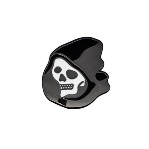 Grim Reaper Enamel Pin. Reaper Skull Lapel Pin. Death Pin. Adult gifts.