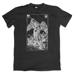 Archangel Michael Weighing a Soul T-Shirt. Angels and Demons. Art History. Gothic.