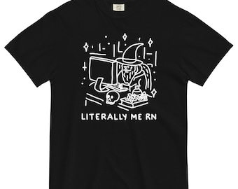 Literally me rn tshirt. Wizard at computer shirt. DND RPG fantasy apparel.