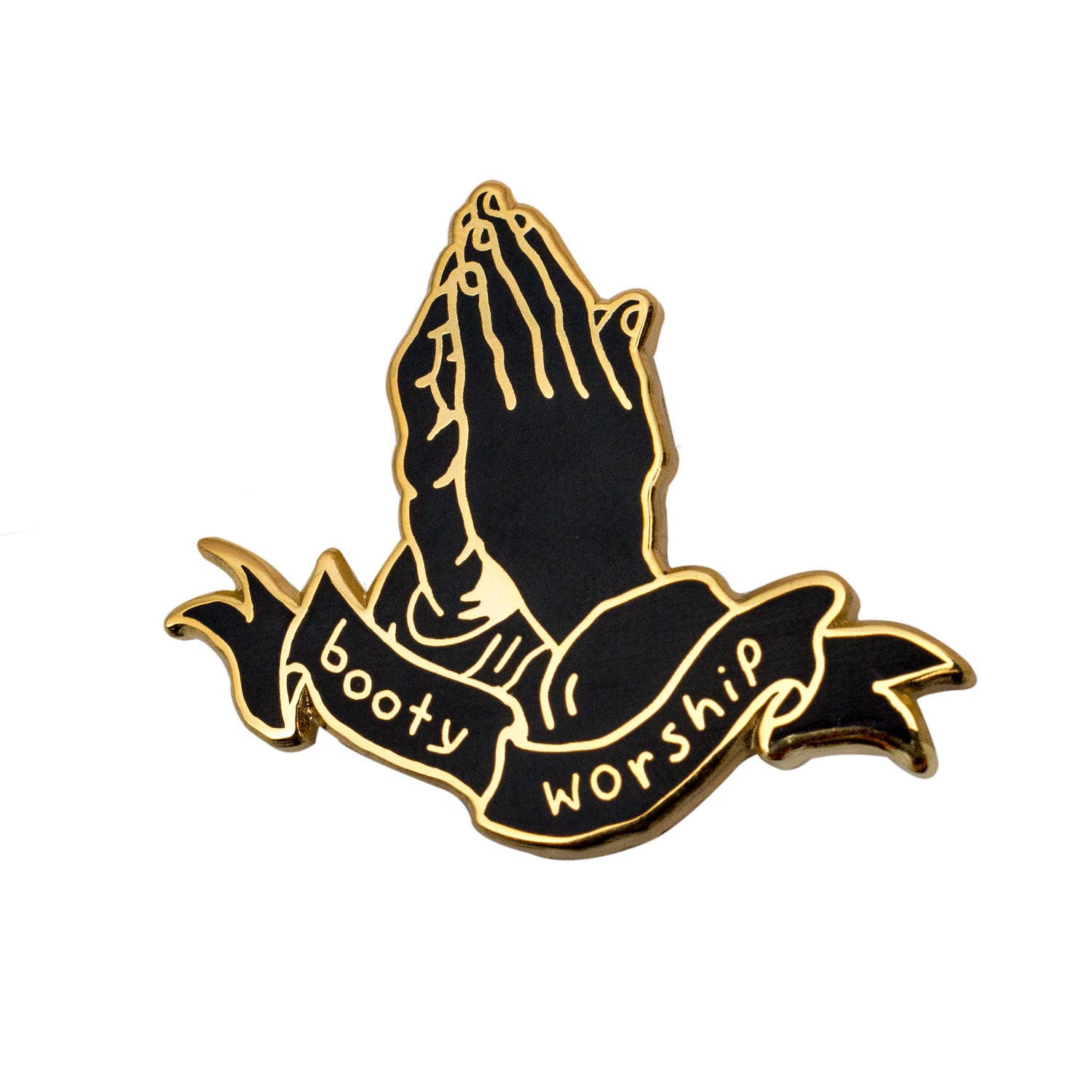Booty Worship Gold Pin. Hard Enamel Butts Ass Worship Lapel - Etsy