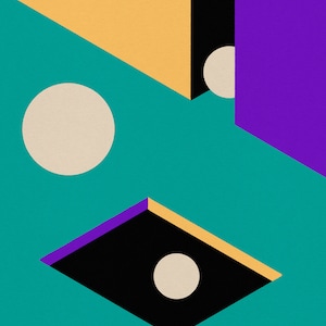 Portal #21 print 16x20. Minimal modern art print. Abstract portal poster.