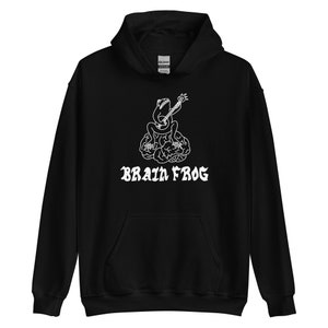 Playful Frog Hoodie for Mental Health Awareness. ADHD Brain Fog Sweatshirt. Unique Gift Idea.