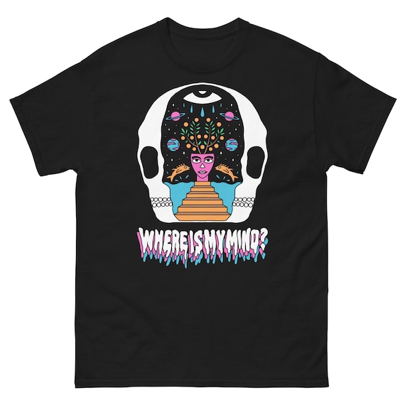 ピクシーズTシャツ WHERE IS MYMIND？ Where is My Mind T-shirt. Groovy Tshirt. the Pixies T-shirt. Gift