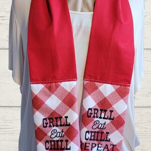 Neck Towel, Kitchen Towel, Kitchen Boa, Kitchen Scarf, Gift Towel, Boa Baker’s Towel, Handmade, Great Gift