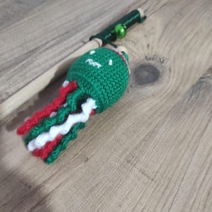 catnip octopus cat toy, Cat teaser, cat wand, Fishing Pole, fishing Cat Toy, Catnip cat toy, best cat toys, Valerian toys, cute vand, green