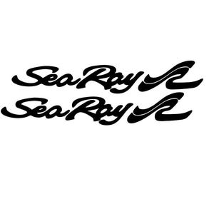 SEA RAY EMBLEM SCRIPT 12-3/4 & SR 6-1/4 FOR EITHER BOAT SIDE BRAND NEW USA!! e