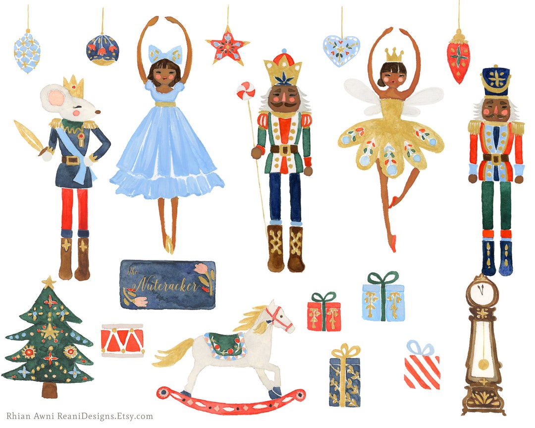 Nutcracker Clip Art for Personal and Commercial Use Brown African