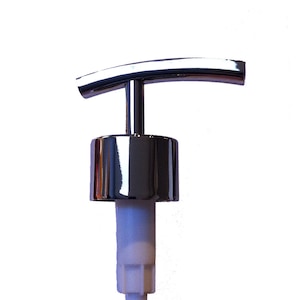 soap pump top real solid metal chrome