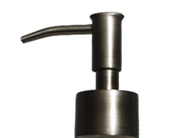 bomba de jabón de tardo de albañil top metal sólido real cepillado acabado inoxidable con anillo de cuello