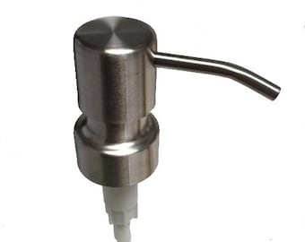 stainless ez pleaser pump top real solid metal cepillado inoxidable con anillo de collar para frascos de albañil