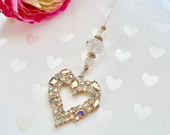 Gold Heart Dress Zipper Pull (Crystal Pearls, Wedding Favor, Party Dress Accessories, Formal Event Zipper Pull, Zipper Charms, Zipper Charm)