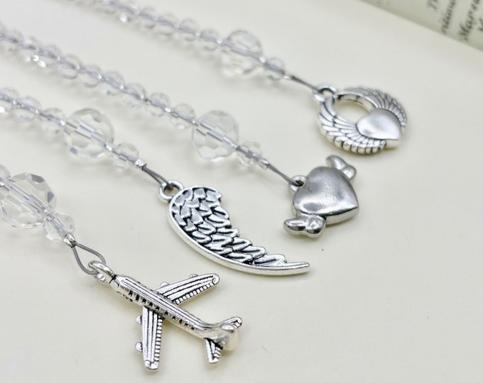 Airplane, Zipper Pull, Flight Attendant, Wings, Winged Heart, Airline