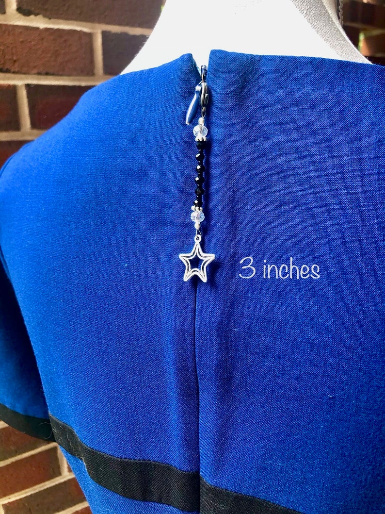 Black Zipper Pull 3 inch 4 inch 5 inch Dress Zipper Pull Etsy