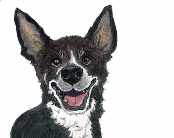 Dog/Pet Caricature Portrait 11 x 14