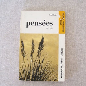 IN FRENCH Pensees Extraits Pascal Nouveaux Classiques Larousse Paperback Book Classic French Literature