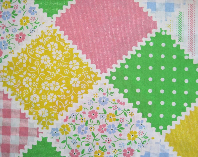 Vintage Sheet Fabric Fat Quarter Floral Checks Polka Dots Etsy