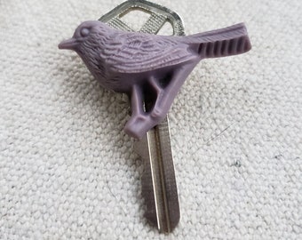 Brooch, Key and Bird Pin