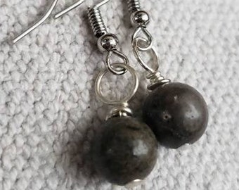 Minimalist Natural Stone Earrings, Small Earrings