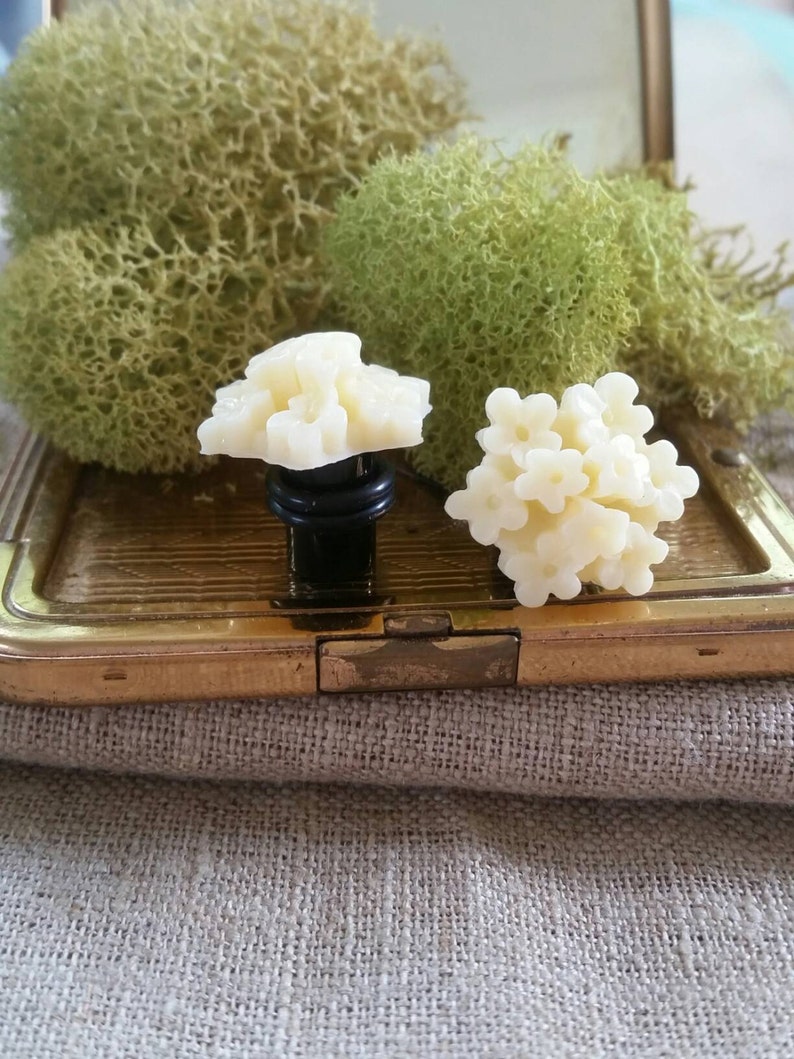 Wedding Gauges Flower Plugs Prom Gauges Cream Flowers Etsy