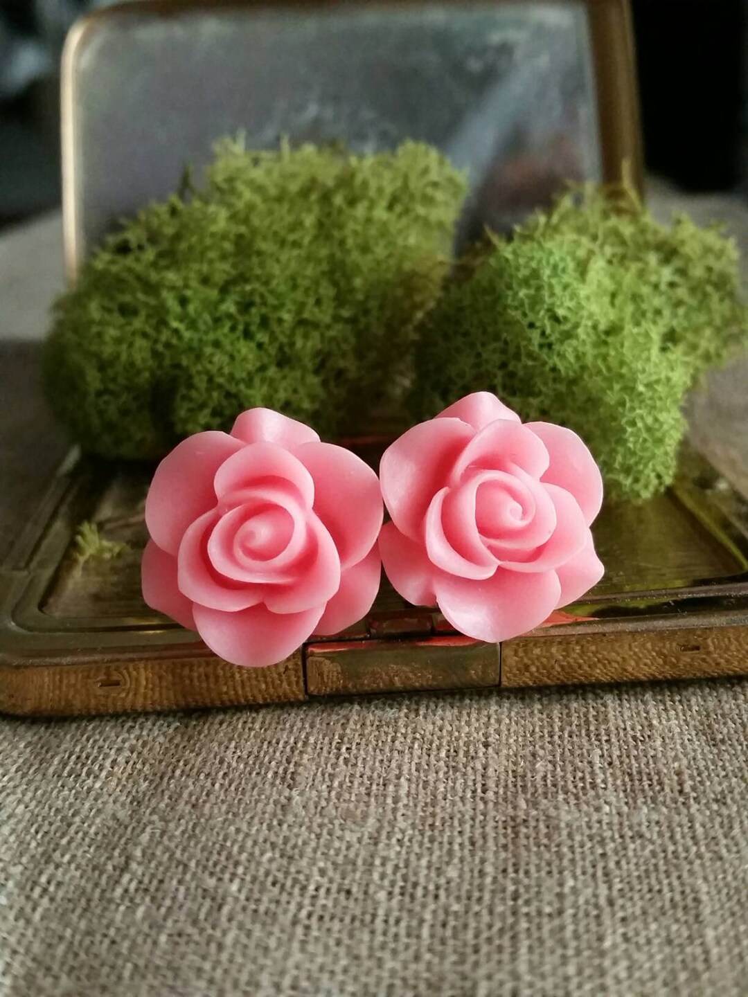 Flower Plugs, Wedding Gauges, Prom Plugs, Pink, Roses Etsy