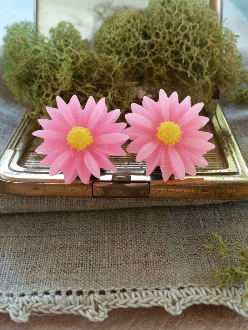 Large Bridal Plugs Prom Plugs Flower Plugs Bright Pink Etsy