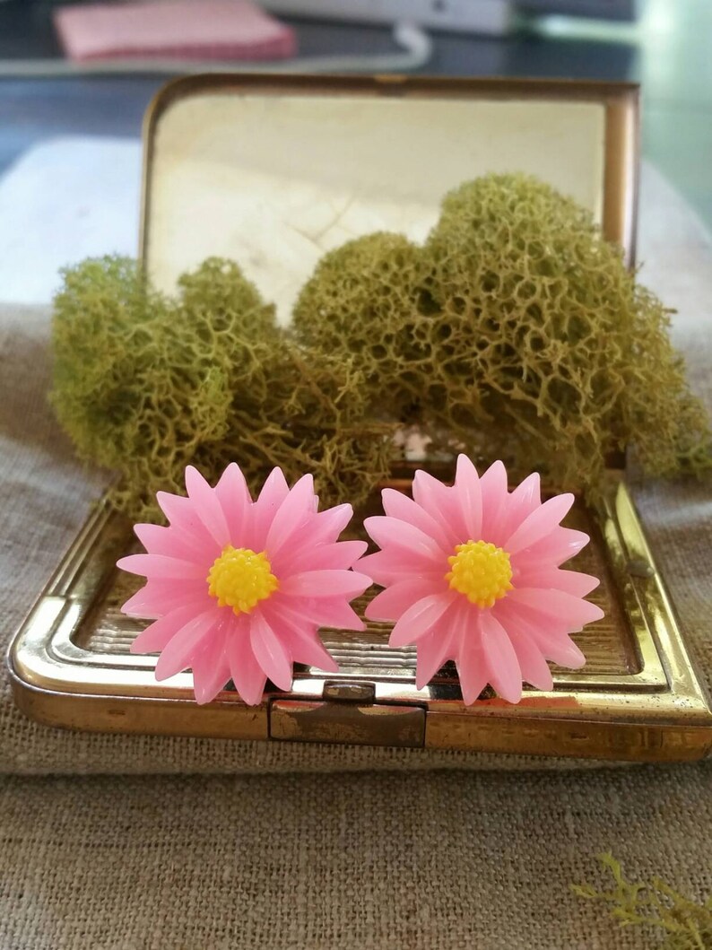 Large Bridal Plugs Prom Plugs Flower Plugs Bright Pink Etsy