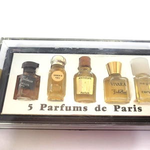 Extrait Vintage Miniature Perfume Set – Rare Collectible 2 ml Bottles, Antique Fragrance Mini, Perfume Collector’s Gift