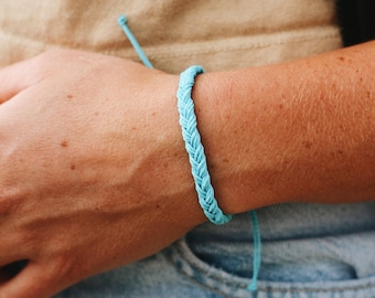 Waterproof Braided Wax Cord String Bracelet – Adjustable Beach Jewelry for Women & Men – Jewelry Gift