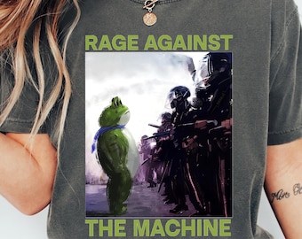 Rage Against The Machine Tshirt - Portland Frog Protest - Anti Fascism - Anti Trump Shirt - Protest Meme - Activist Sweatshirt
