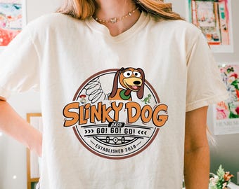 Retro Disney Toy Story Slinky Crop Top, Magic Kingdom Crop, Walt Disney Shirt, Disney Family Trip Apparel, Slinky Dog Lover Shirt
