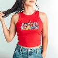 Cute Disney Tank Top Disney Mickey Jersey Tank Top Disneyland Disneyworld Mickey And Friends Matching Disney Family Trip Tank Tops