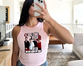 Big Time Rush Tour Racerback | BTR Day 2025 Fan Tank Top | Boy Band Concert Tee | We Are Going On Tour Merch Top | Music Lover Gift Apparel