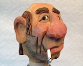Cowboy Head Bottle Stopper Wood Carving Hand Carved Wine Stopper Gift For Dad Gift For Mom Kitchen Decor Party Gift Wood Carvers of Etsy