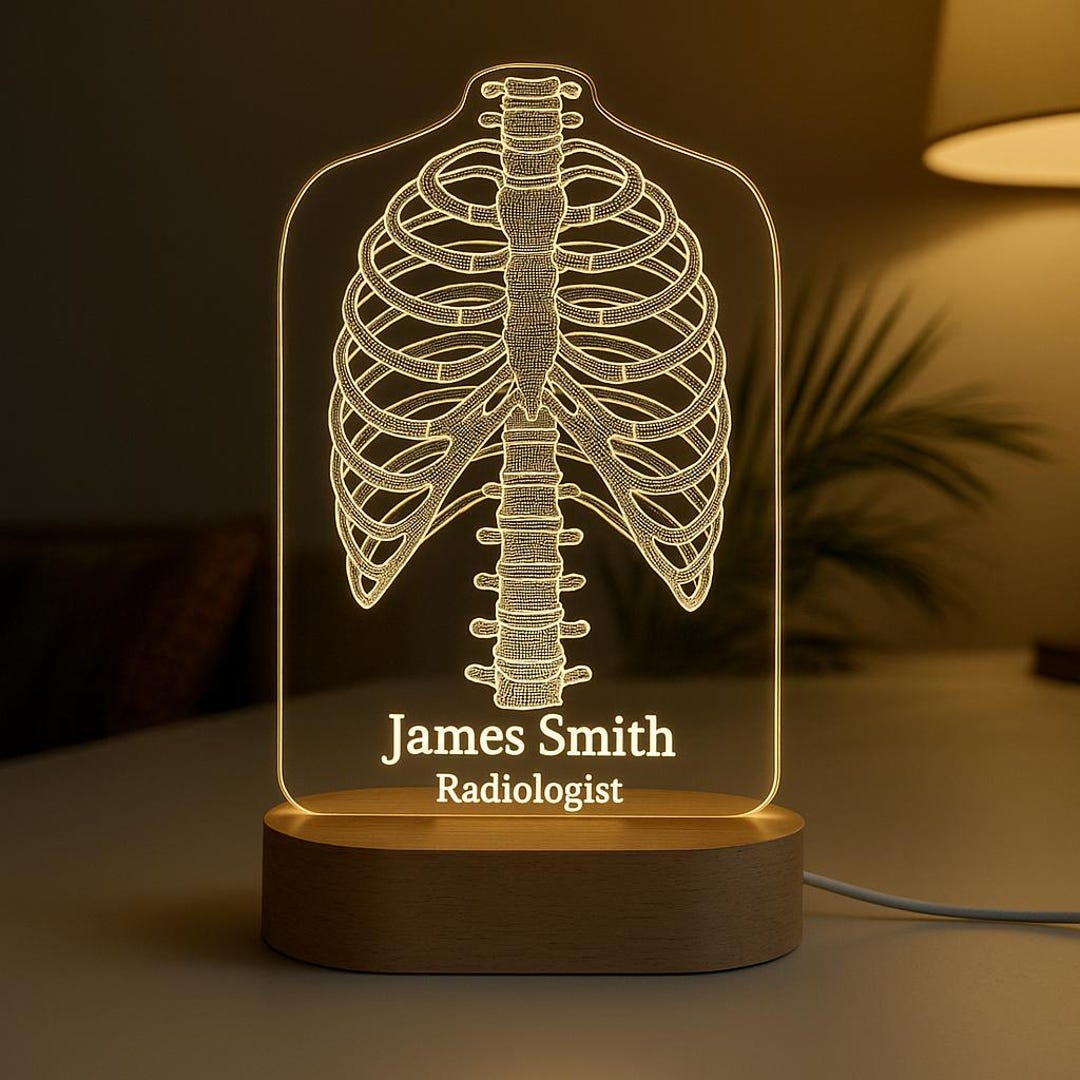 Custom Radiologist Night Light – Personalized Engraved Acrylic Lamp ...