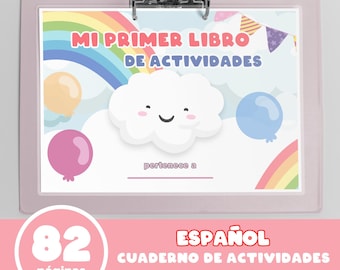 Spanish Toddler Busy Book Printable For Girls Preschool Learning Binder - Quiet Book - Montessori Activities - Educational Printables PDF