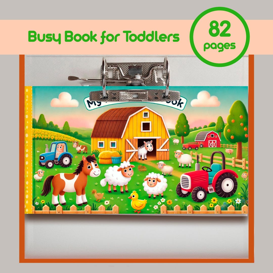 Toddler Busy Book Printable - Preschool Learning Binder - Quiet Book ...