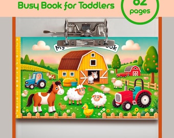 Peuter druk boek afdrukbaar - voorschoolse leermap - rustig boek - Montessori-activiteiten - educatieve printables - digitale download pdf