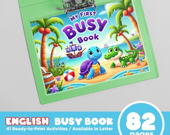 Peuter druk boek afdrukbaar voor meisjes - Preschool Learning Binder - Quiet Book - Montessori-activiteiten - educatieve printables - downloaden